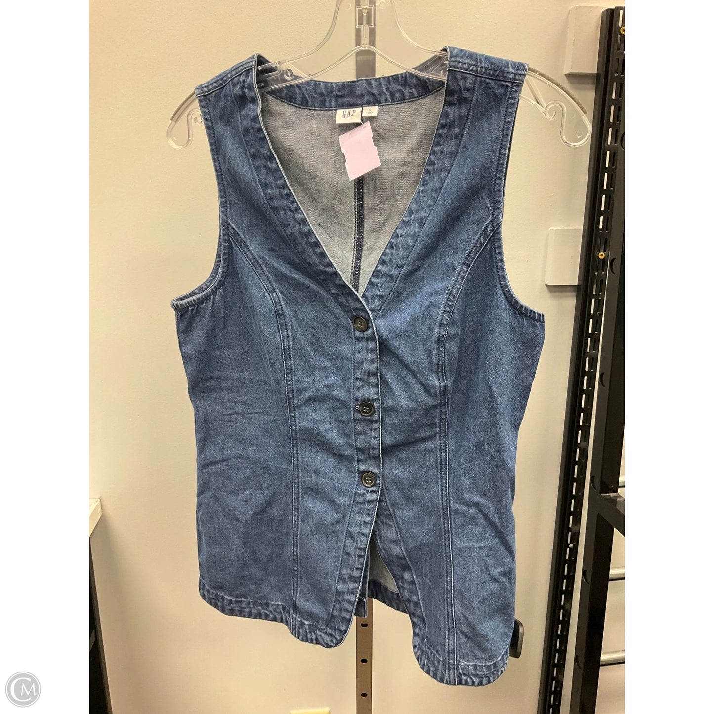 Vest Other By Gap In Blue Denim, Size: S