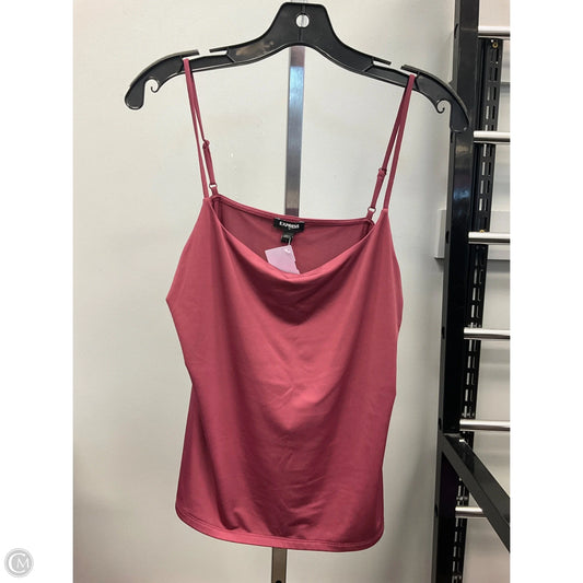 Top Sleeveless Basic By Express In Maroon, Size: L