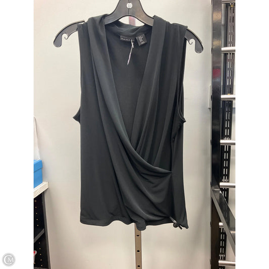 Top Sleeveless By Tahari In Black, Size: Xl