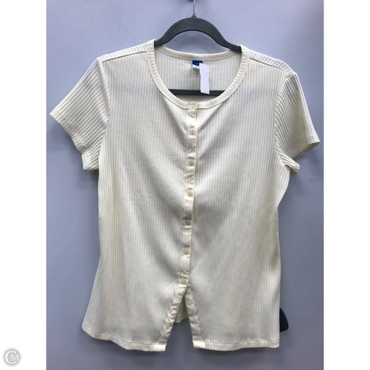 Top Short Sleeve By Old Navy In Yellow, Size: L