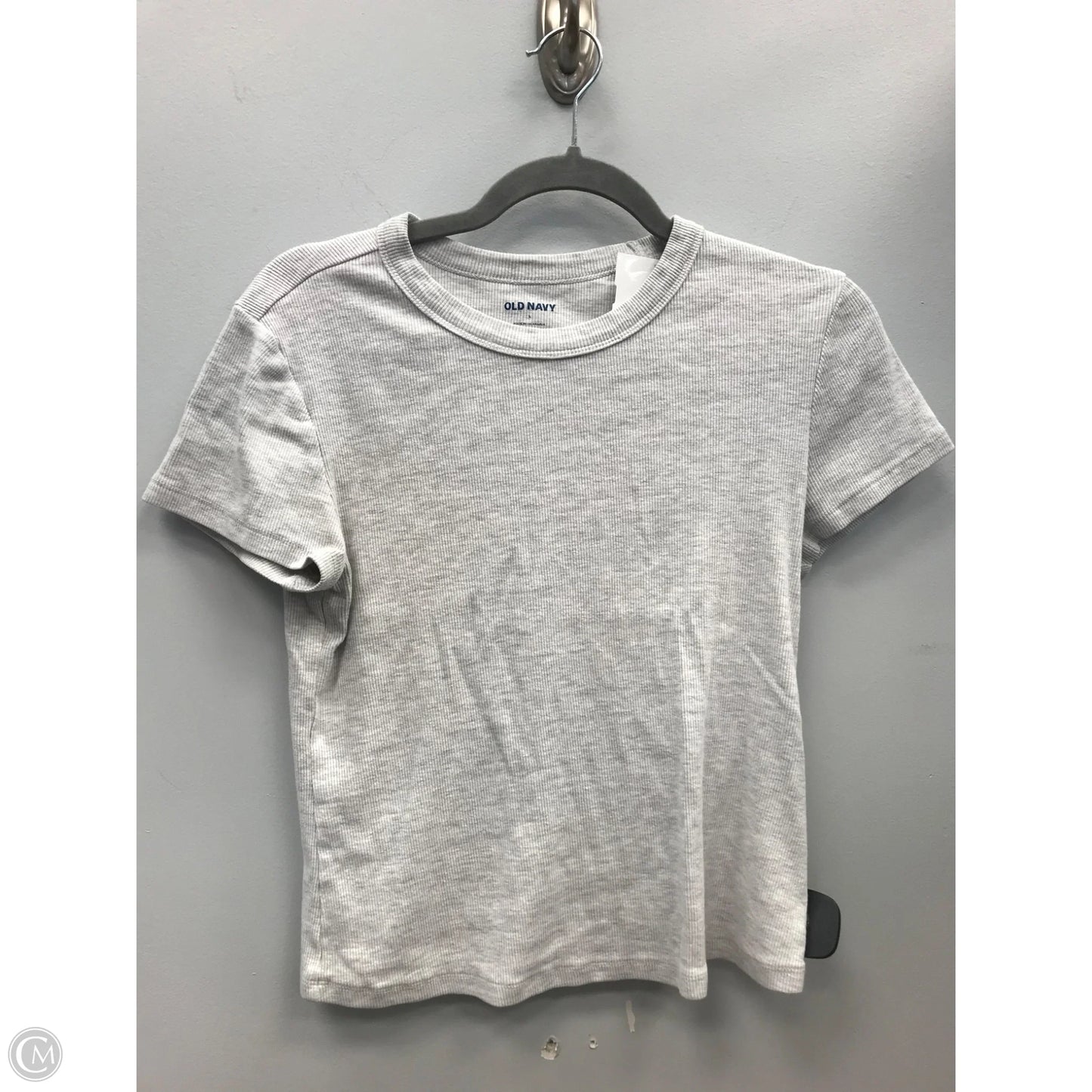 Top Short Sleeve By Old Navy In Grey, Size: L