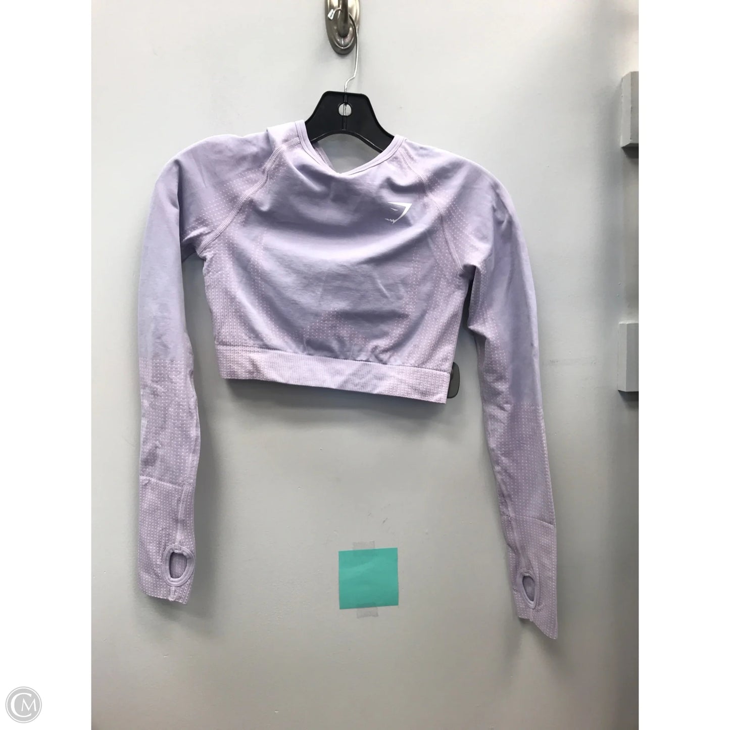 Athletic Top Long Sleeve Crewneck By Gym Shark In Purple, Size: S