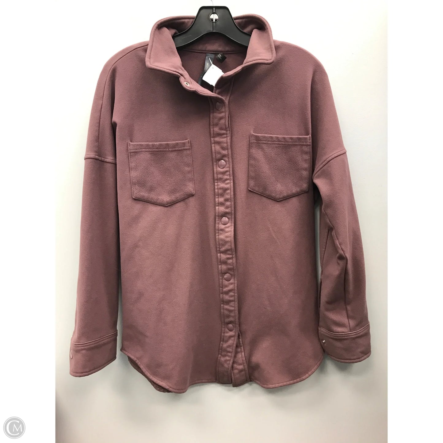 Jacket Shirt By Mondetta In Mauve, Size: M