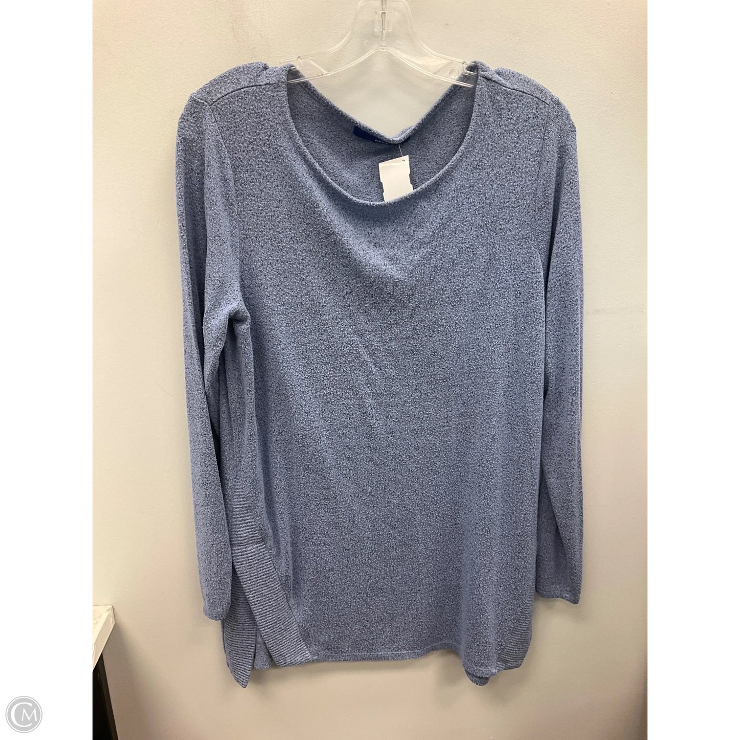 Top Long Sleeve By Apt 9 In Blue, Size: L