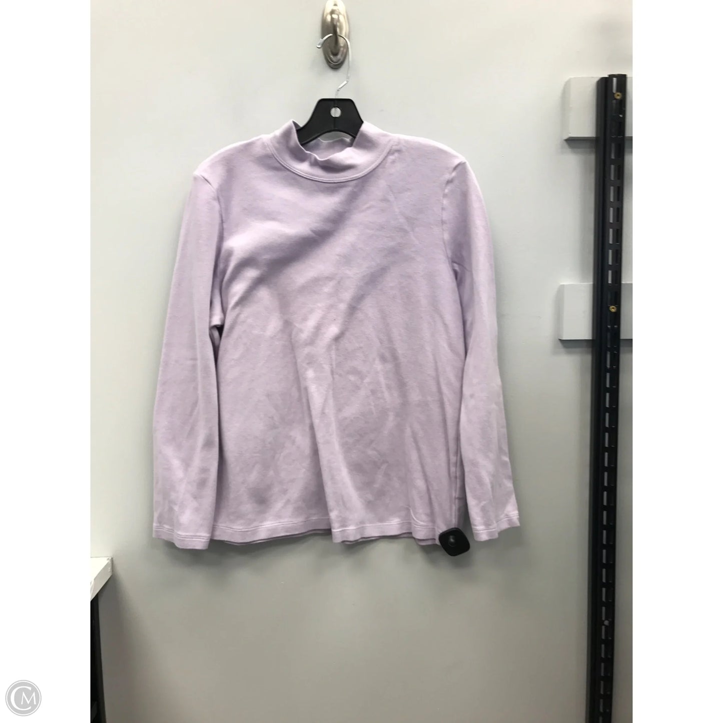 Top Long Sleeve By Karen Scott In Purple, Size: L