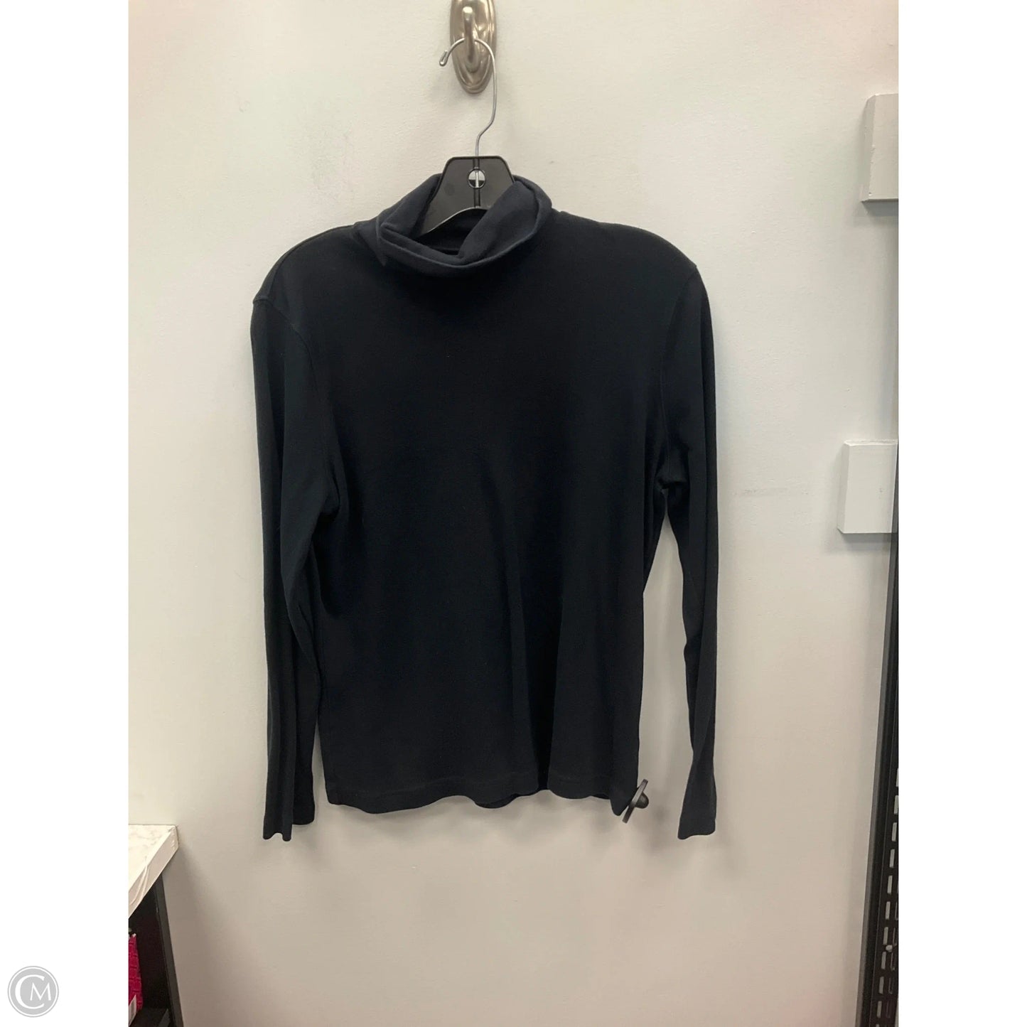 Top Long Sleeve By Croft And Barrow In Black, Size: M