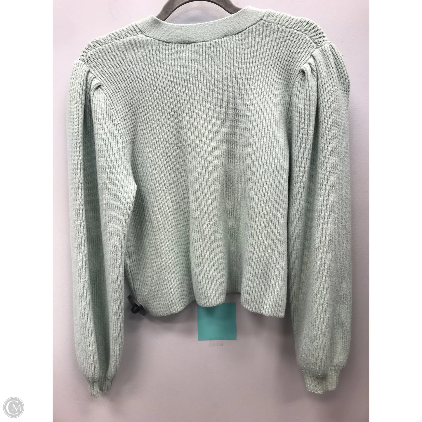 Sweater Cardigan By Zara In Green, Size: M