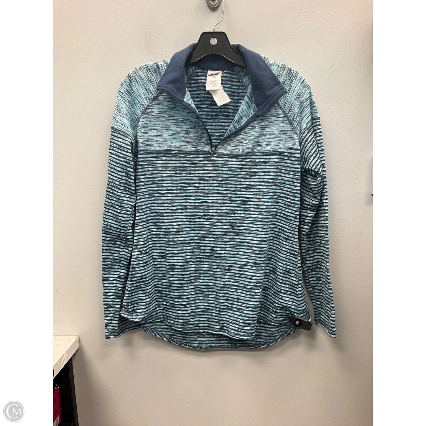 Athletic Jacket By Avia In Blue, Size: L