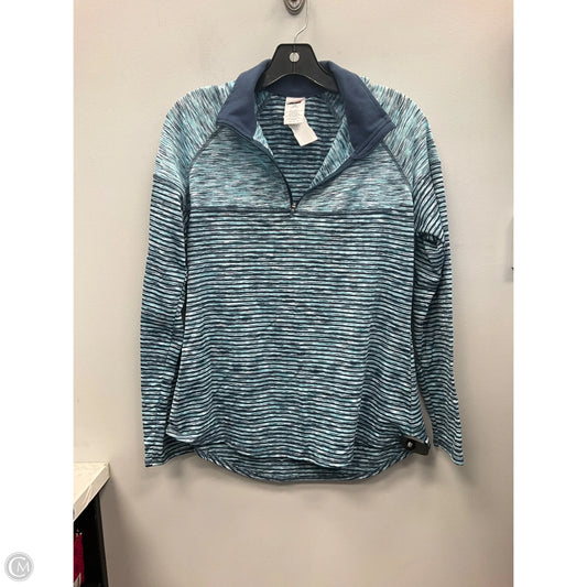 Athletic Jacket By Avia In Blue, Size: L