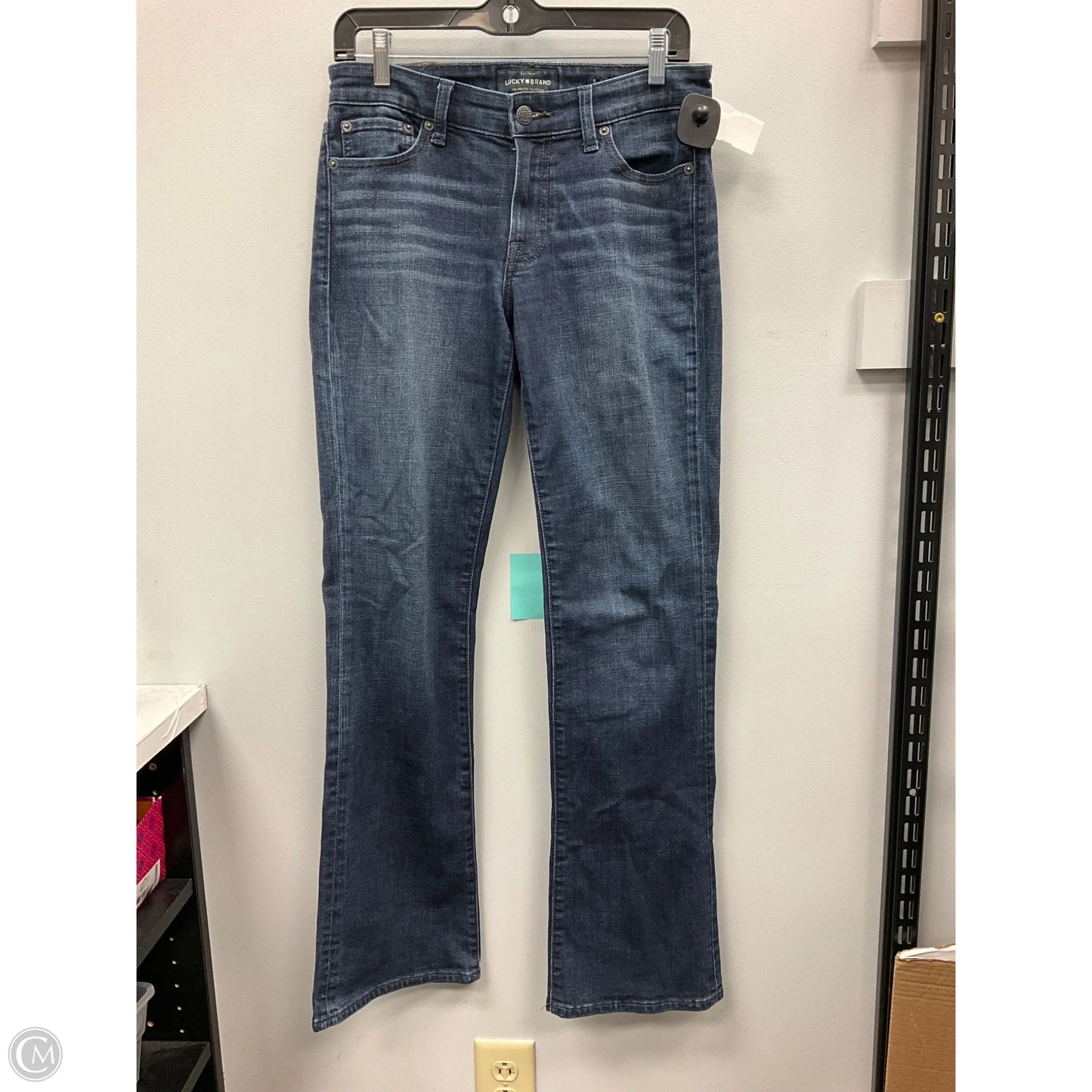 Jeans Straight By Lucky Brand In Blue Denim, Size: 6