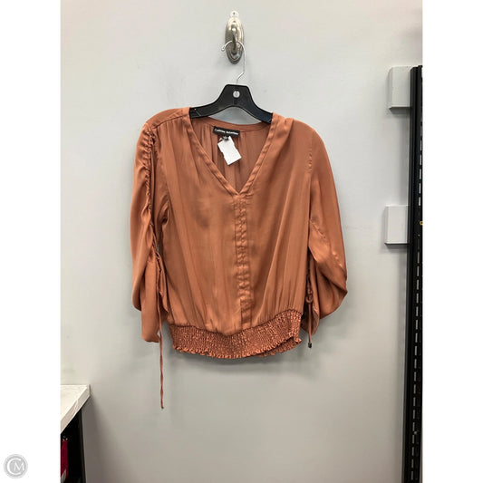 Top Long Sleeve By Catherine Malandrino In Copper, Size: S