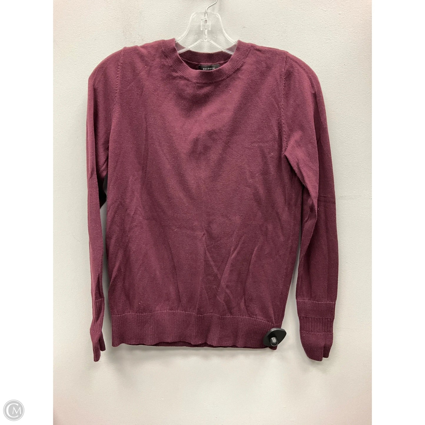 Top Long Sleeve By Halogen In Maroon, Size: S