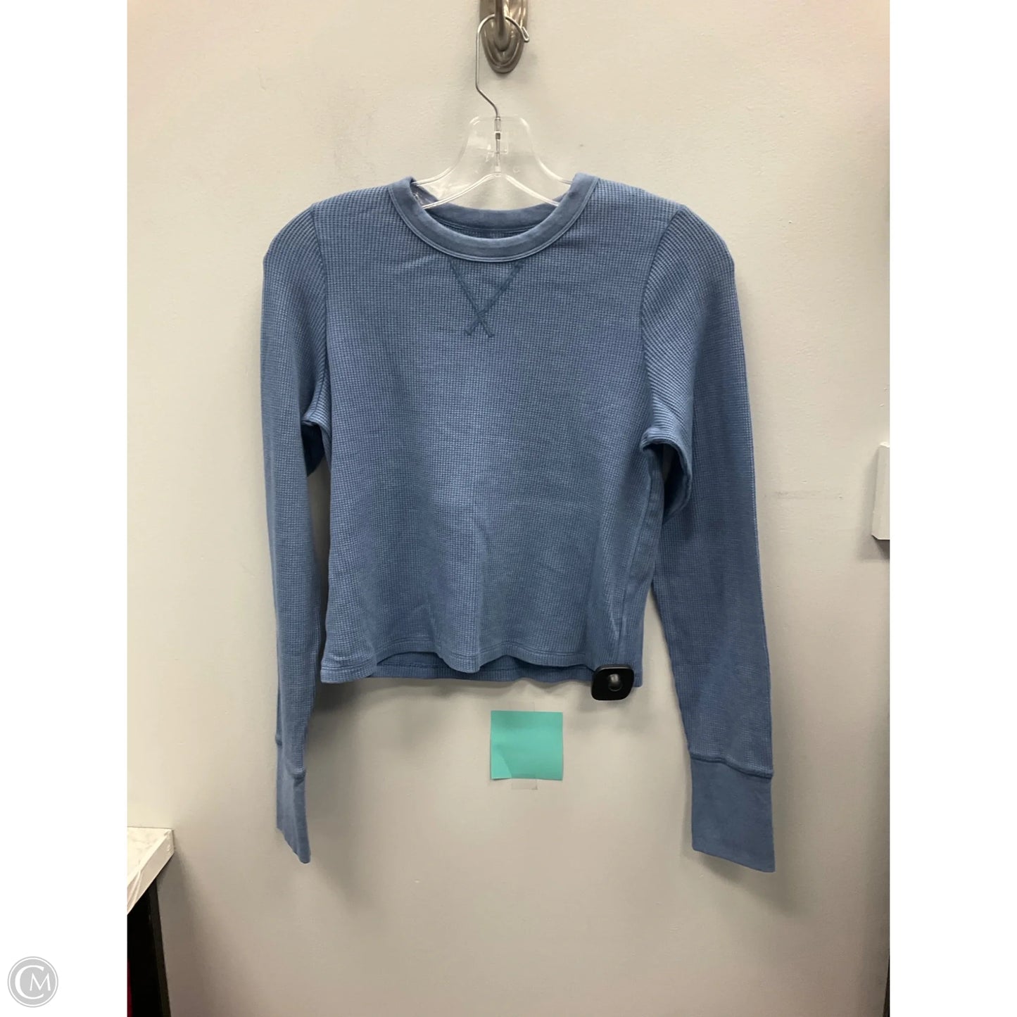 Top Long Sleeve By Aerie In Blue, Size: M
