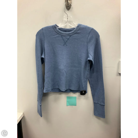 Top Long Sleeve By Aerie In Blue, Size: M