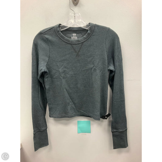 Top Long Sleeve By Aerie In Grey, Size: M