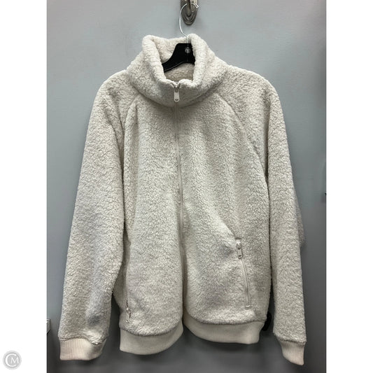 Jacket Faux Fur & Sherpa By Athleta In Cream, Size: L