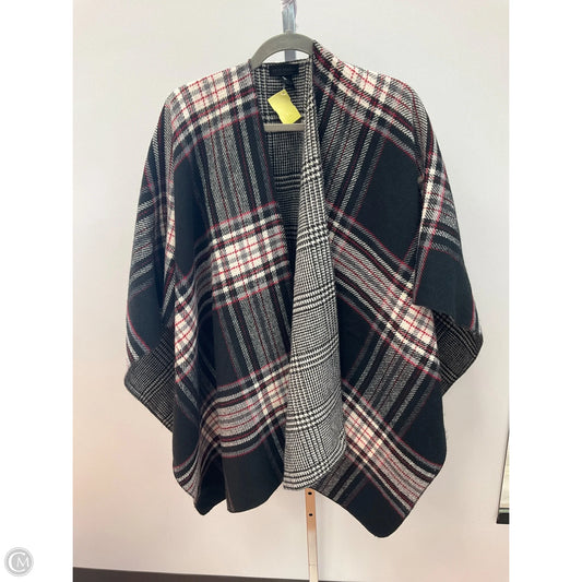 Shawl By Steve Madden In Plaid Pattern, Size: Osfm