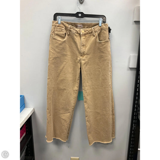 Jeans Wide Leg By Kut In Tan, Size: 10