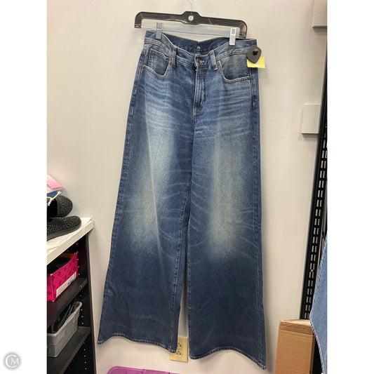 Jeans Wide Leg By J. Crew In Blue Denim, Size: 6l