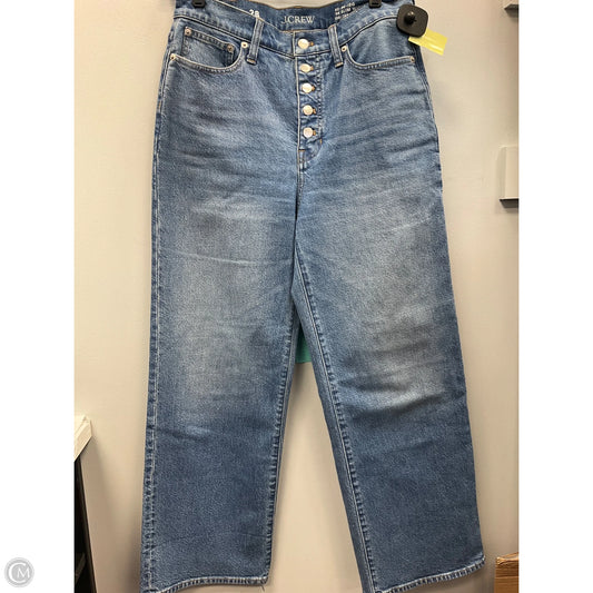 Jeans Straight By J. Crew In Blue Denim, Size: 6