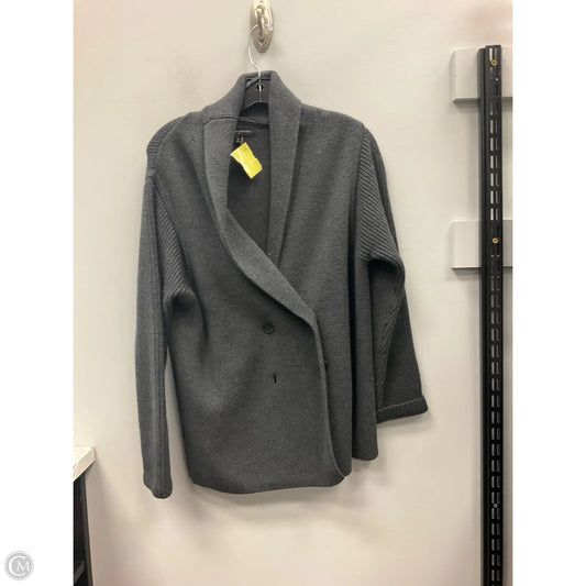 Sweater Cardigan By Banana Republic In Grey, Size: M