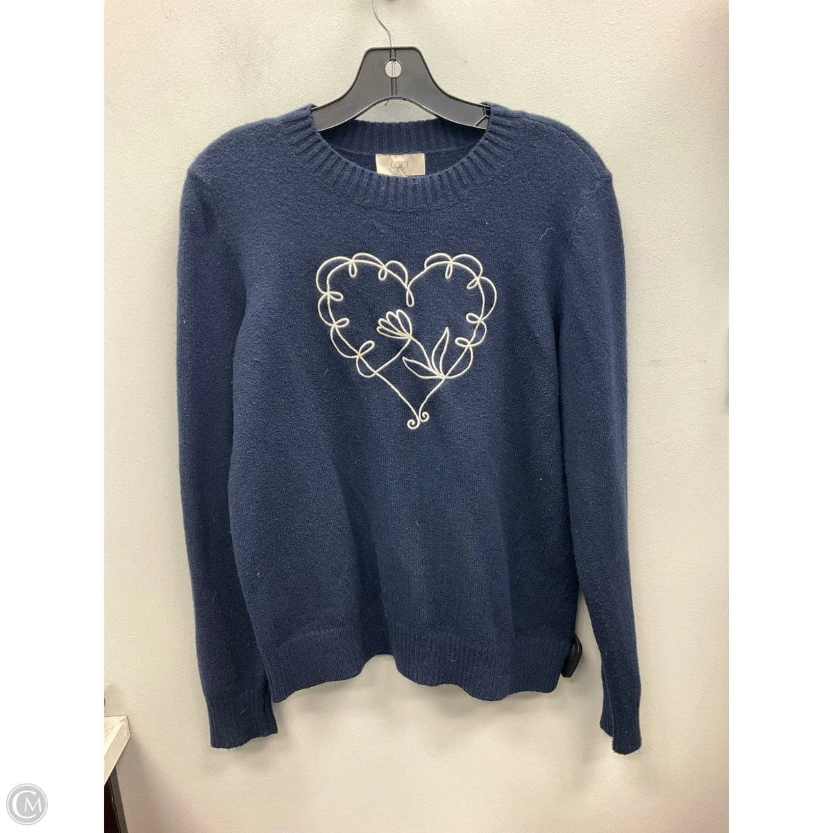 Sweater By Loft In Navy, Size: M