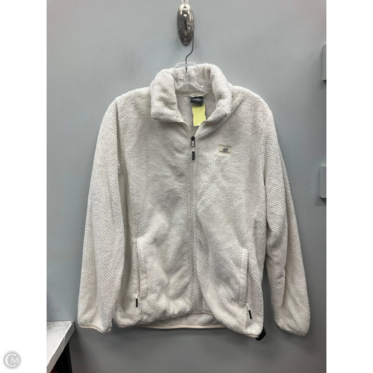 Jacket Fleece By New Balance In Cream, Size: L