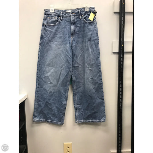 Jeans Wide Leg By Good American In Blue Denim, Size: 8