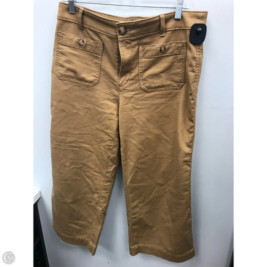 Jeans Wide Leg By Loft In Brown, Size: 10