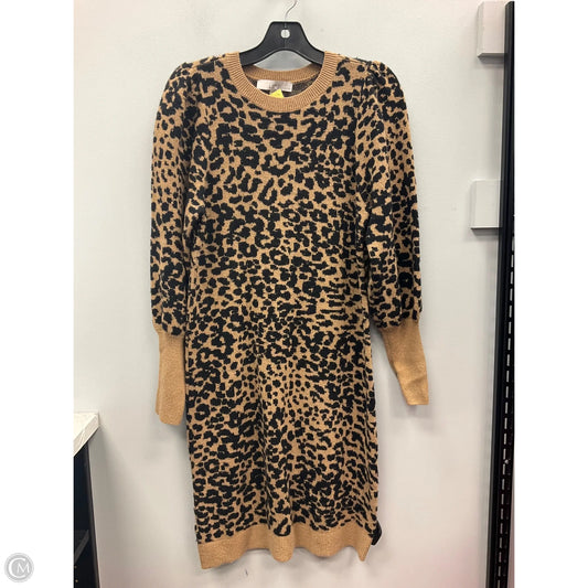 Dress Sweater By Loft In Animal Print, Size: M