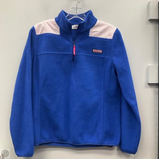 Jacket Fleece By Vineyard Vines In Blue, Size: S
