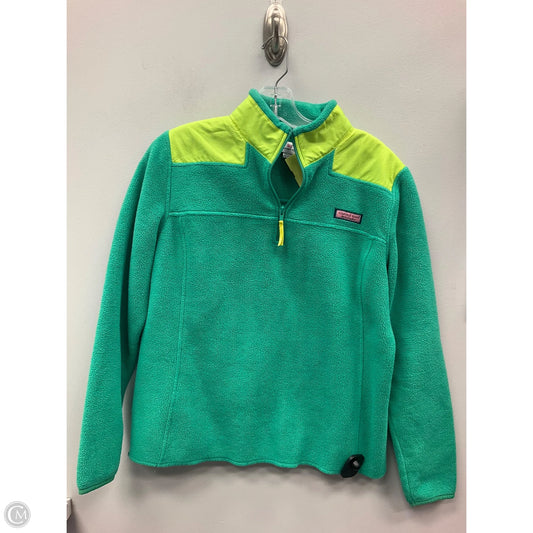 Jacket Fleece By Vineyard Vines In Green, Size: S