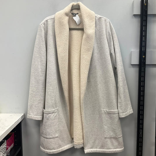 Sweater Cardigan By Eddie Bauer In Grey, Size: Xl