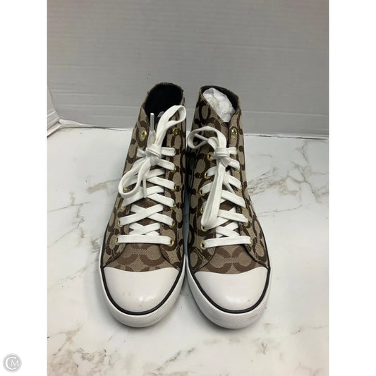 Shoes Designer By Coach In Brown, Size: 7.5