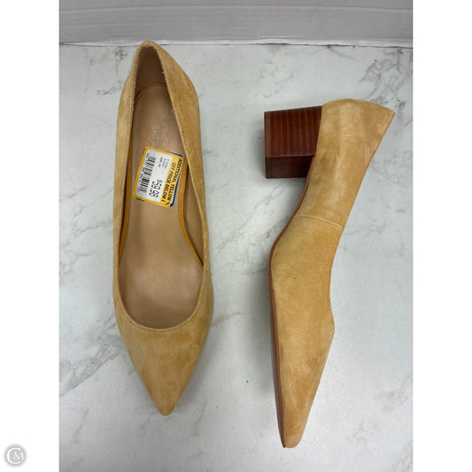 Shoes Heels Block By Crown Vintage In Yellow, Size: 9