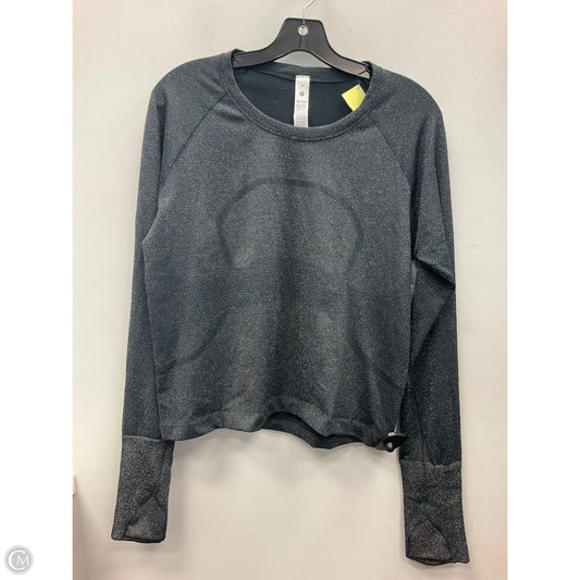 Athletic Top Long Sleeve Collar By Lululemon In Grey, Size: 14