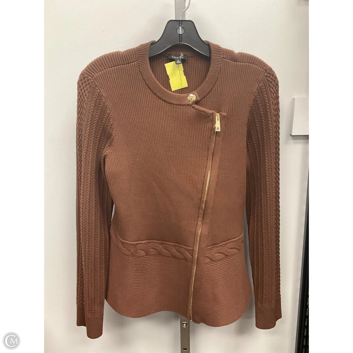 Jacket Shirt By Talbots In Brown, Size: M