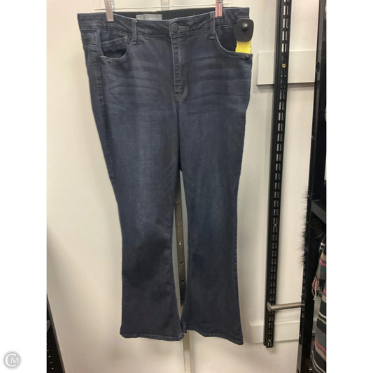 Jeans Flared By Wit & Wisdom In Black Denim, Size: 12p