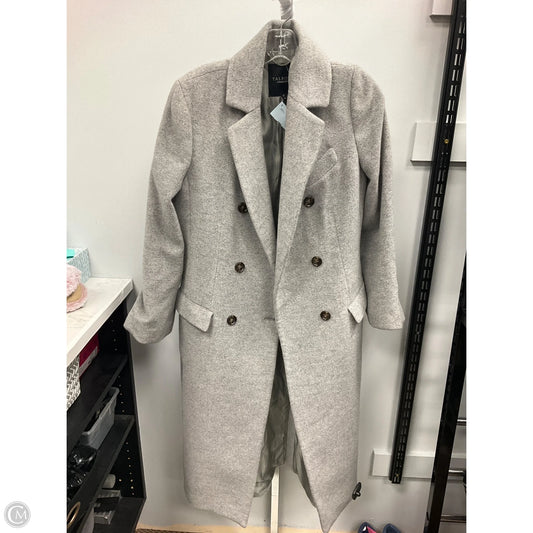 Coat Trench Coat By Talbots In Grey, Size: 14
