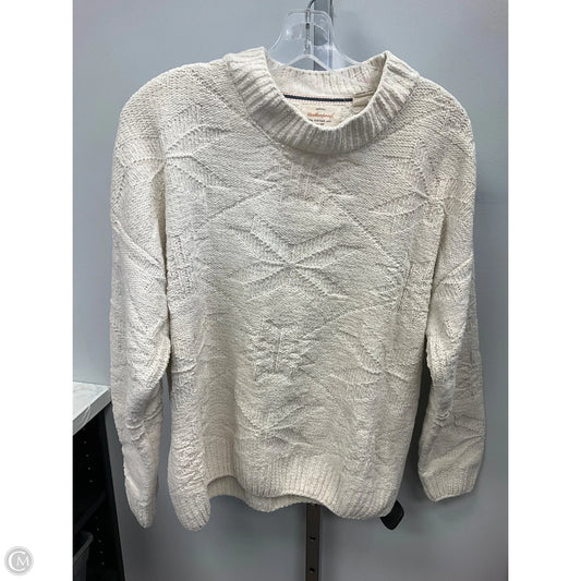 Sweater By Weatherproof In Cream, Size: Xl