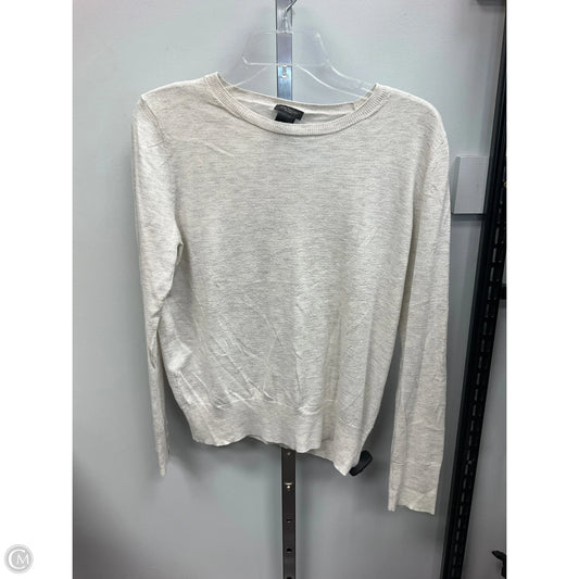Top Long Sleeve By Ann Taylor In Cream, Size: L