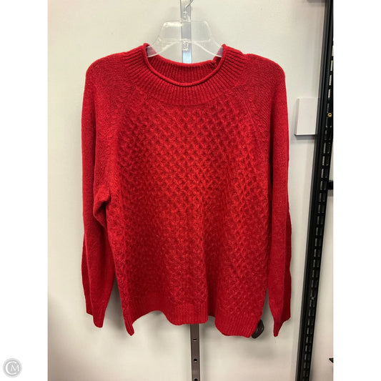 Sweater By Croft And Barrow In Red, Size: Xxl