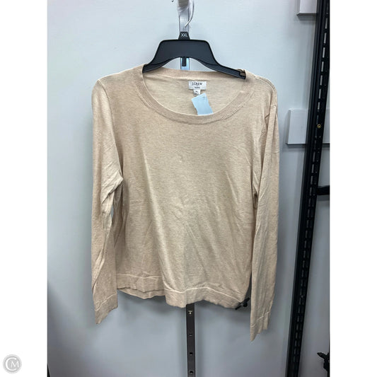 Top Long Sleeve By J. Crew In Tan, Size: Xl