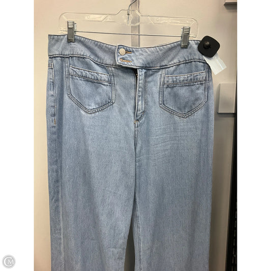 Jeans Wide Leg By Loft In Blue Denim, Size: 10