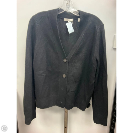 Sweater Cardigan Cashmere By Vince In Black, Size: Xl
