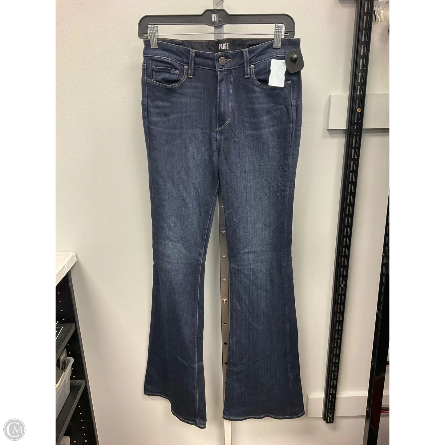 Jeans Flared By Paige In Blue Denim, Size: 6