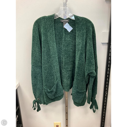 Sweater Cardigan By Ashley Stewart In Green, Size: 14