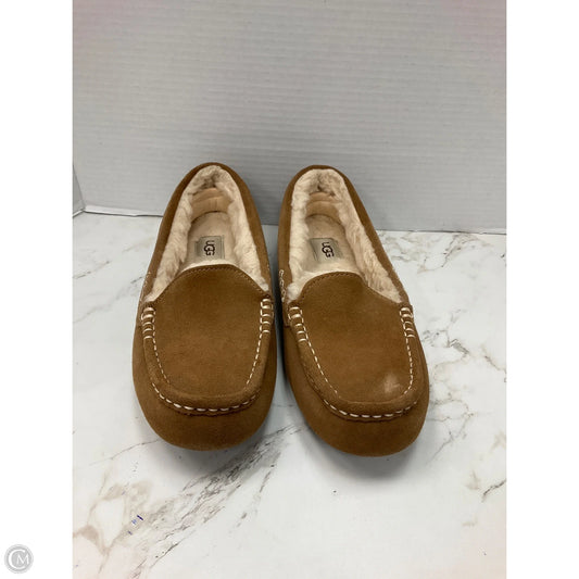 Slippers Designer By Ugg In Brown, Size: 10
