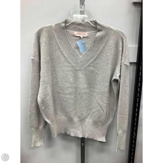 Sweater By Philosophy In Grey, Size: S