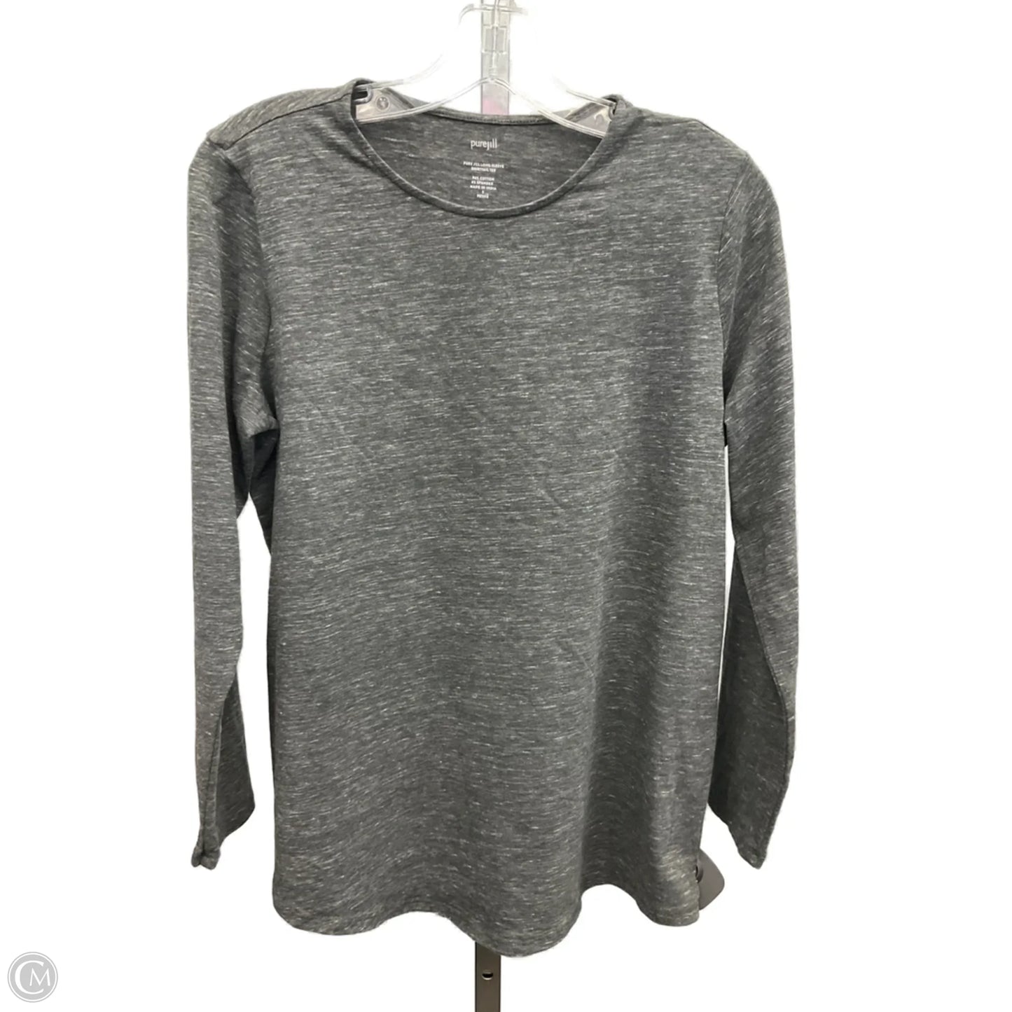 Top Long Sleeve Basic By Pure Jill In Grey, Size: S